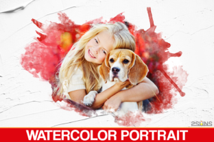 30 Watercolor Portrait Masks Photoshop Layer Styles