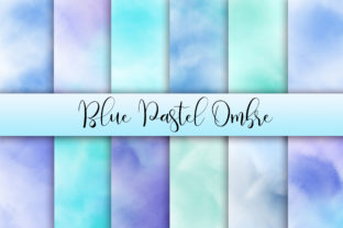 Blue Pastel Ombre Watercolor Backgrounds Review