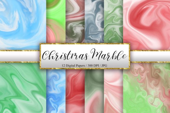 Christmas Marble Watercolor Background: A Festive Design Asset for Bloggers and Publishers