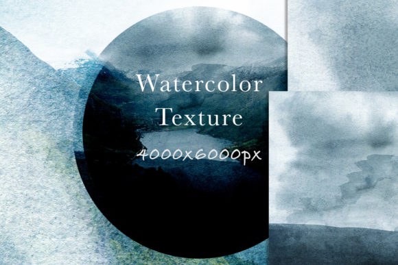 Deep Blue Watercolor Texture for Ocean-Inspired Craft Designs