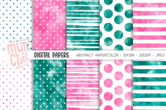 Enhancing Visual Storytelling with Abstract Watercolor Digital Papers Set 1