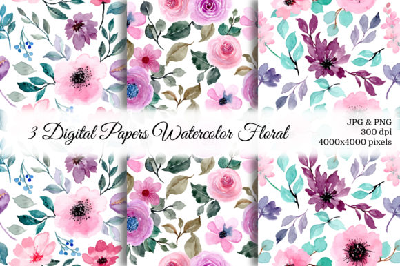 h1Seamless Pattern Floral Watercolor 39 for Real Design Projects/h1