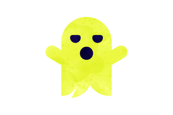 Halloween Watercolor Icon Ghost: Festive, Versatile Icons for Crafters & Etsy Sellers