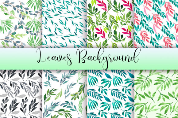 Leaves Watercolor Background Patterns Review