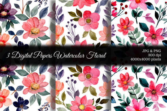 Seamless Pattern Floral Watercolor 88 for Soft, Organic Branding