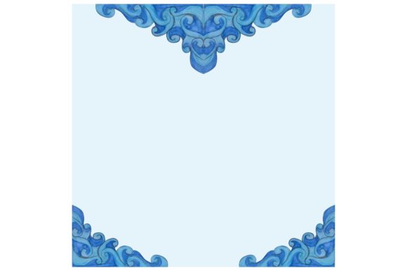 Watercolor Blue Wave Ornament Background Review