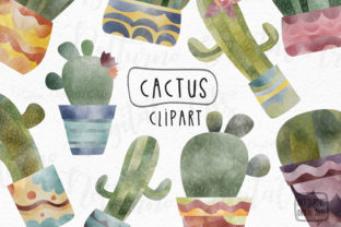 Watercolor Cactus Clipart for Crafts & Digital Product Sellers