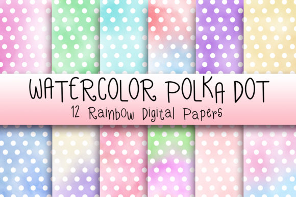 Watercolor Polka Dot Background: A Versatile Pattern for Digital Sellers