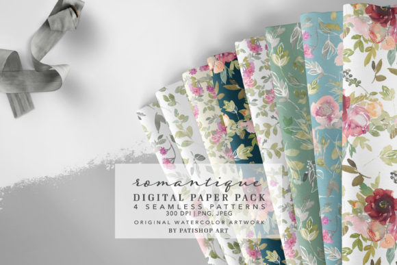 Watercolor Seamless Patterns: A Freebie for Creative Blog Design and Editorial Visuals
