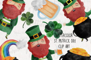 Watercolor St. Patrick’s Day Clipart for Crafts & Digital Sellers