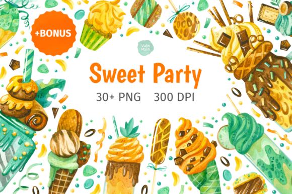 Watercolor Sweets & Baking Clipart: A Crafts Designer’s Take on Sweet Branding